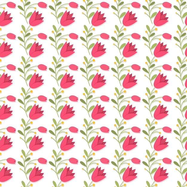 Patrón floral sin costura de cosecha vectorial libre