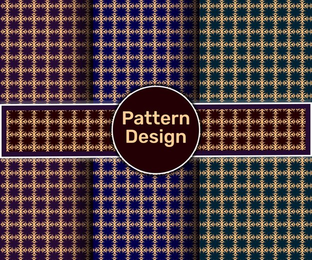 Patrón floral sin costura vectorial libre en fondo uniforme ornamento de diseño de tela de color azul oscuro fas