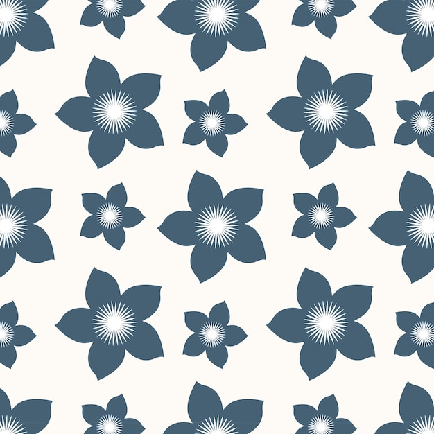 Patrón floral sin costuras brillante en el vector