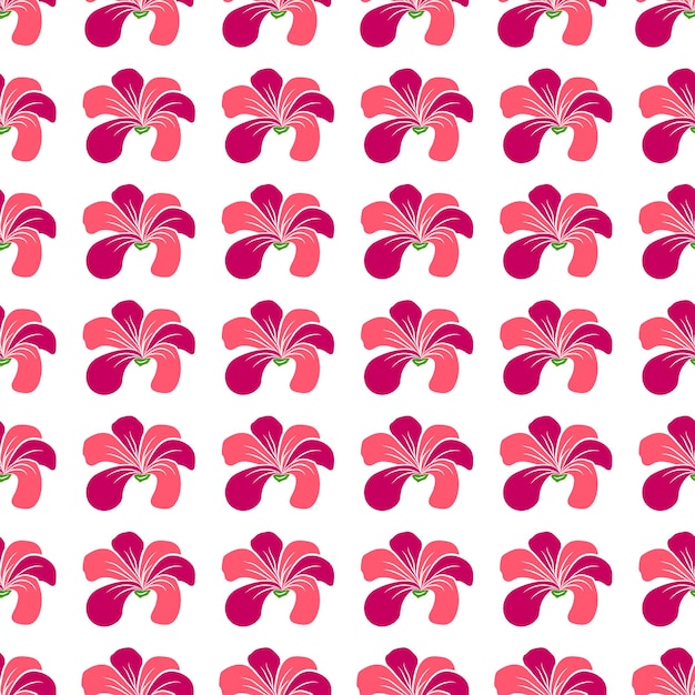 Patrón floral sin costuras dibujado a mano con diseño vectorial de flores de belleza Perfecto para impresiones textiles