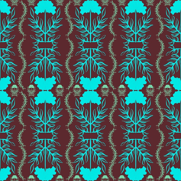 patrón floral sin costuras dibujado a mano patrón floral tropical colorido moderno resumen botánico lindo