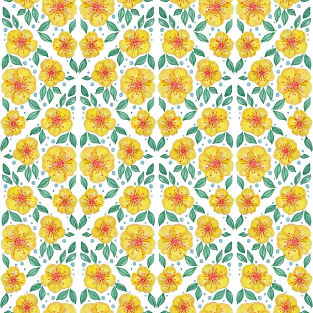 Patrón floral sin costuras con elementos dibujados a mano