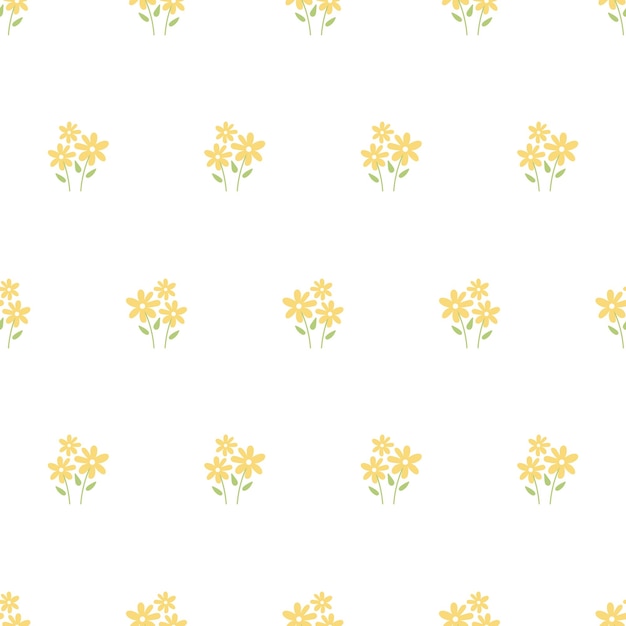 Patrón floral sin costuras Fondo floral de moda con pequeñas flores para papel tapiz y prendas de vestir