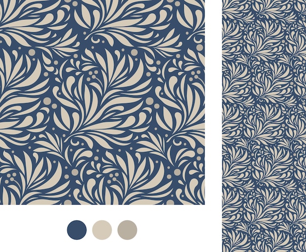 patrón floral sin costuras en fondo merengue como vector fondo continuo para el fondo