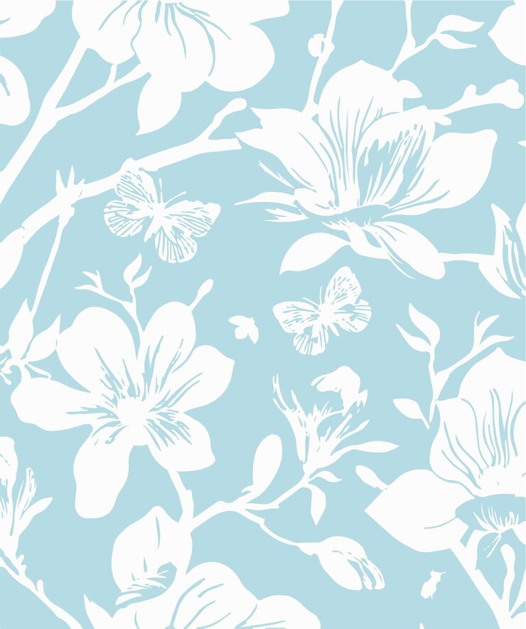 Patrón floral sin costuras con grandes flores e ilustración vectorial
