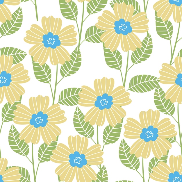 patrón floral sin costuras idea para tela mantel patrón envoltura papel regalo flor amarilla