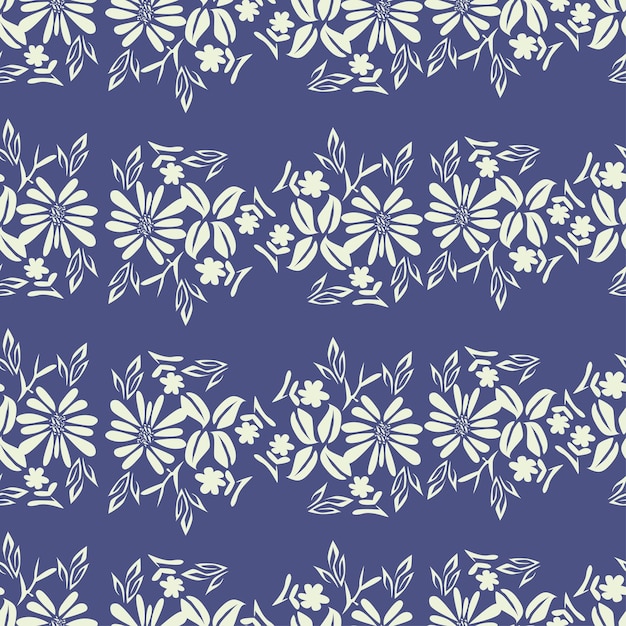 Patrón floral sin costuras libertad ditsy impresión ornamento floral abstracto en pequeño motivo popular elegante