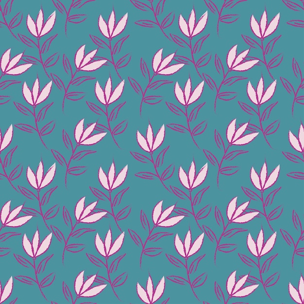 Patrón floral sin costuras libertad ditsy impresión ornamento floral abstracto en pequeño motivo popular elegante