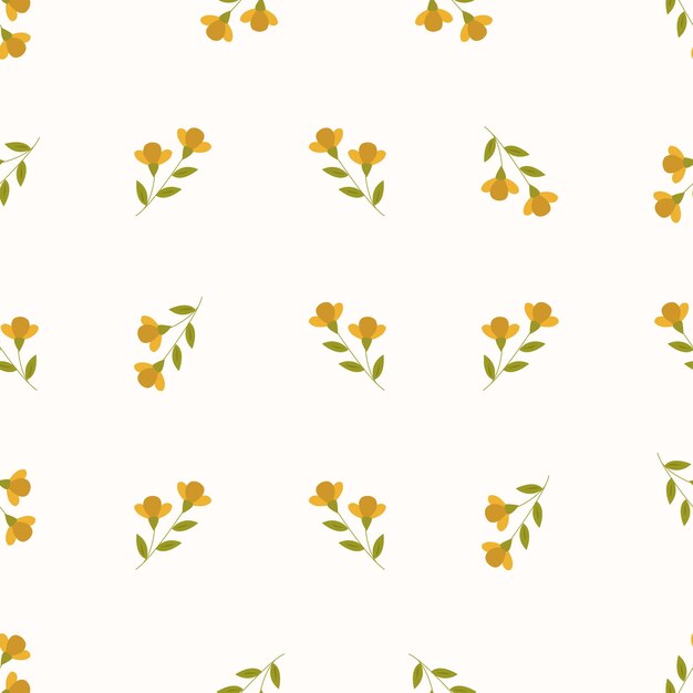 El patrón floral sin costuras Los motivos están esparcidos al azar El patrón floril de fondo Es un patrón lindo