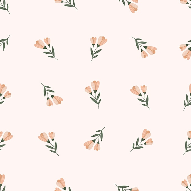 El patrón floral sin costuras Los motivos están esparcidos al azar El patrón floril de fondo Es un patrón lindo