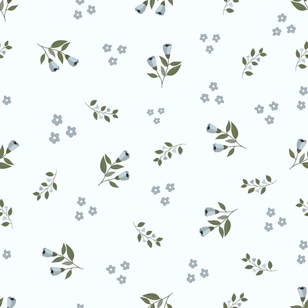 El patrón floral sin costuras Los motivos están esparcidos al azar El patrón floril de fondo Es un patrón lindo