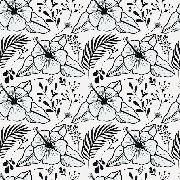 Patrón floral sin costuras Patrón de flores para tela y textil Repetición floral