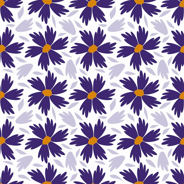 Patrón floral sin costuras pequeñas plantas silvestres en un arreglo abstracto en flor amarilla romántica