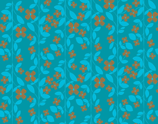 Patrón floral sin costuras de primavera creado por la ilustración de vector de pincel de acuarela