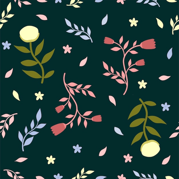 El patrón floral sin costuras en el vector