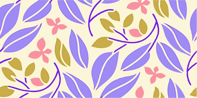 Patrón floral sin costuras