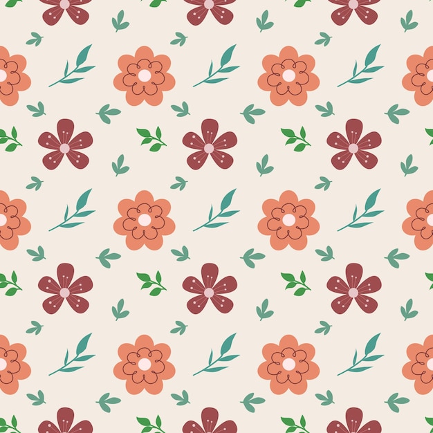 patrón floral sin costuras