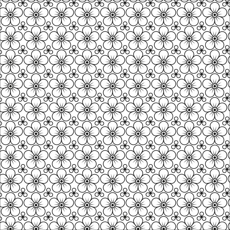 Patrón floral sin costuras