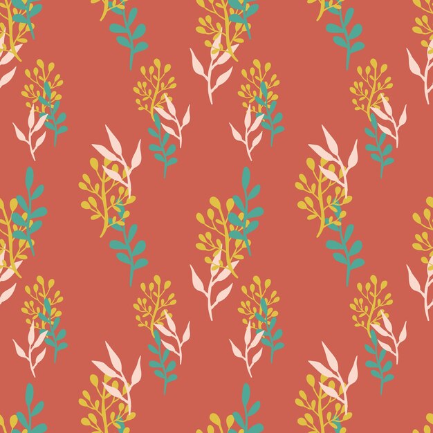 Patrón floral sin costuras