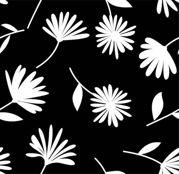 Patrón floral sin costuras