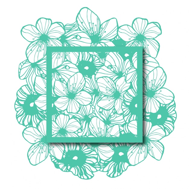 Vector patrón floral decorativo