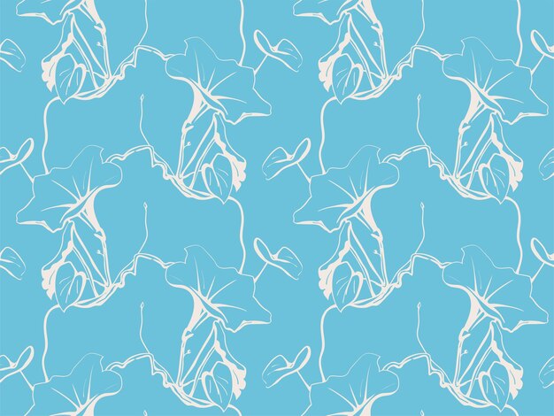 Patrón floral fondo sin costuras follaje y papel tapiz de flores diseño de la naturaleza
