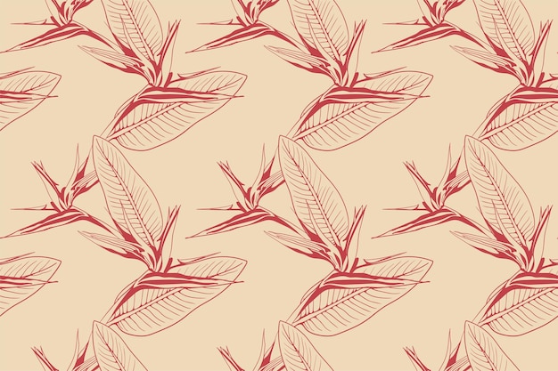 Patrón floral fondo transparente follaje y diseño de papel tapiz de flores de la naturaleza ilustración vectorial
