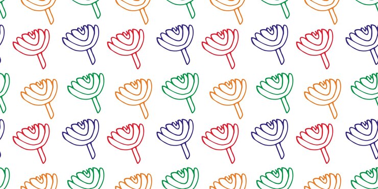 Patrón floral de garabateo brillante sin costuras, flores dibujadas a mano, fondo para la impresión