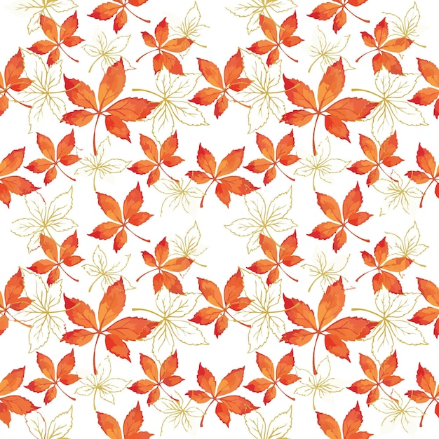 un patrón floral con hojas y flores sobre un fondo blanco