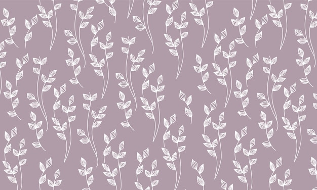 patrón floral de lujo con hojas dibujadas a mano y elegante fondo abstracto en estilo minimalista ve