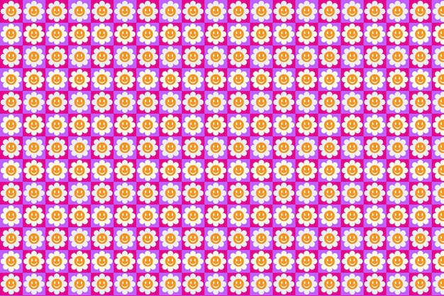 Patron floral maravilloso dibujado a mano