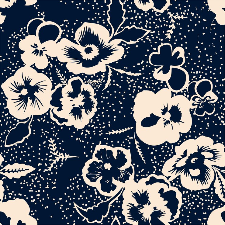 Patrón floral de la marina