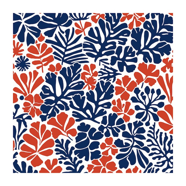 Patrón floral moderno de moda