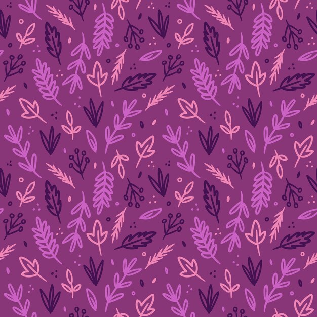 Patrón floral morado