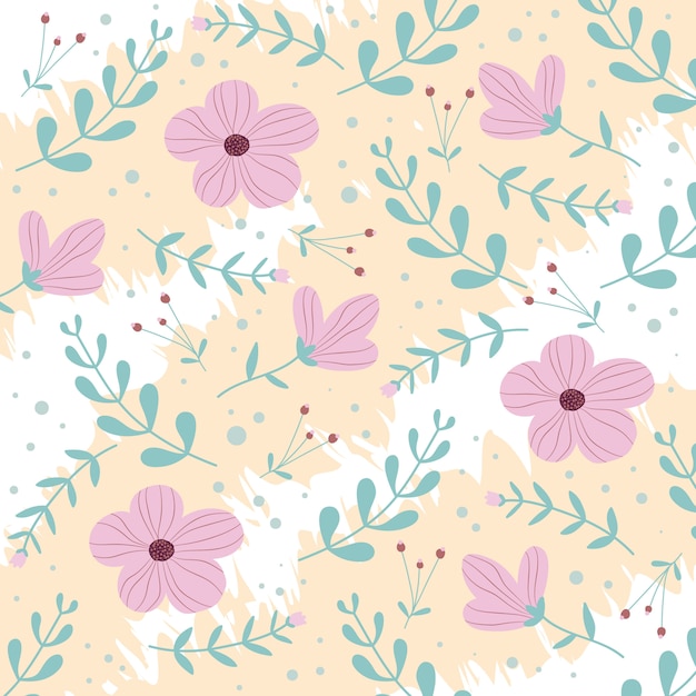 Vector patrón floral o textura