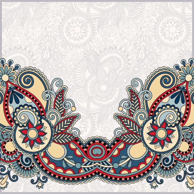Patrón floral ornamental con lugar para tus saludos.