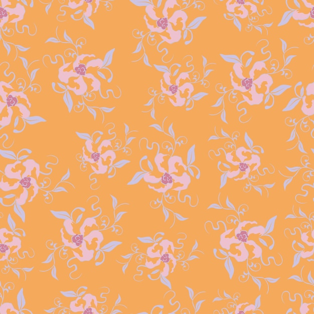 un patrón floral con la palabra amor en él