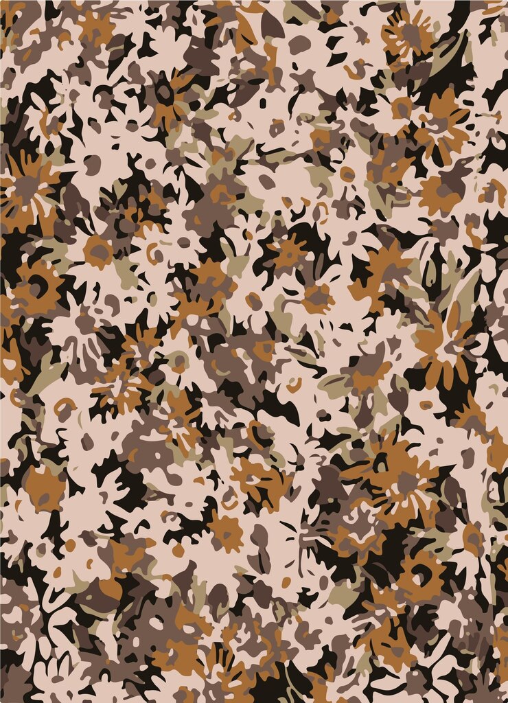 un patrón floral con la palabra flores escrita