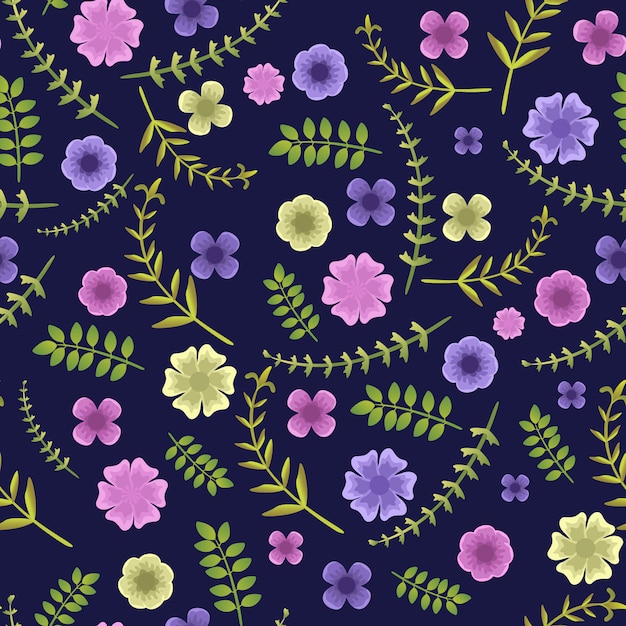 patrón floral de primavera perfecta