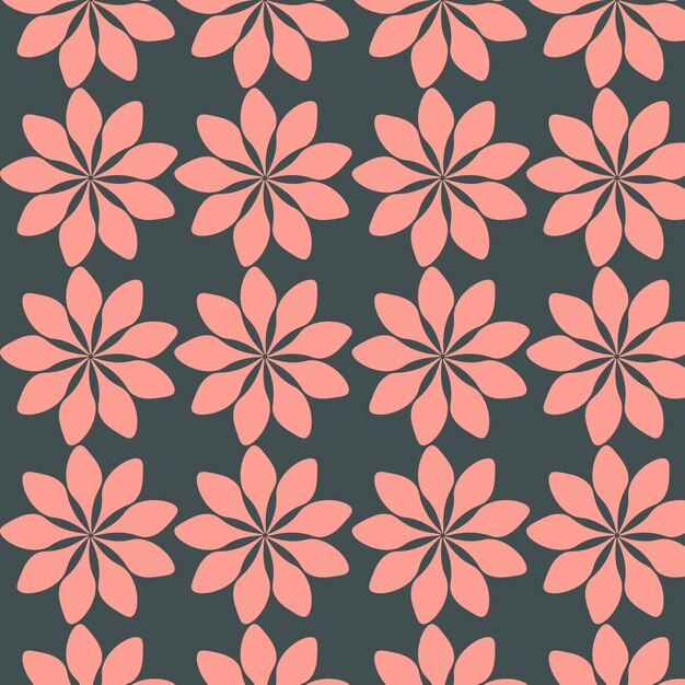 Patrón floral rosado sin costuras