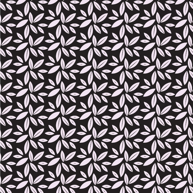 patrón floral sobre un fondo negro ilustración de arte vectorial