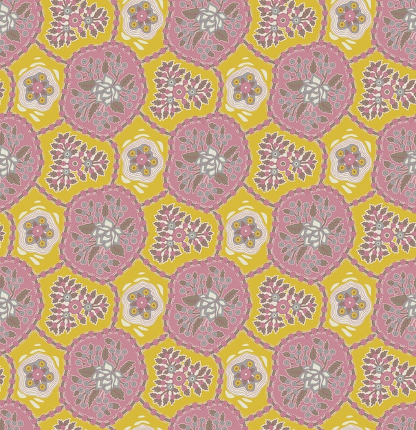 patrón floral textil y ilustración