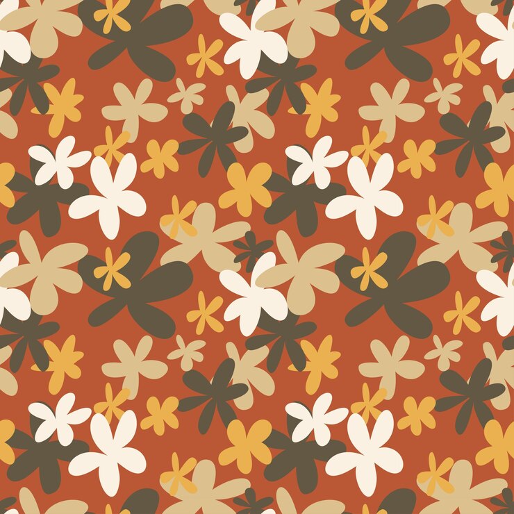 Patrón floral transparente Un conjunto dibujado a mano de elementos florales para fondos de pantalla textiles