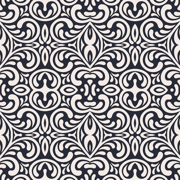 Patrón floral transparente elegante ornamento abstracto.