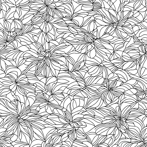 Patrón floral transparente Líneas de flores diagonales patrón de fondo Patrón de línea Ilustración vectorial