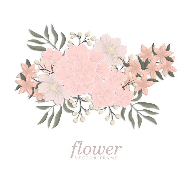 Patrón floral transparente de moda en ilustración vectorial