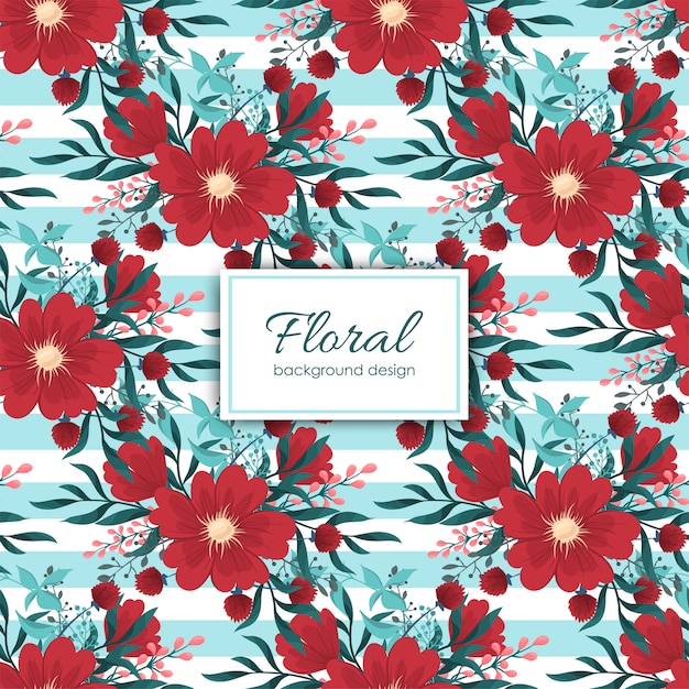 Patrón floral transparente de moda en vector