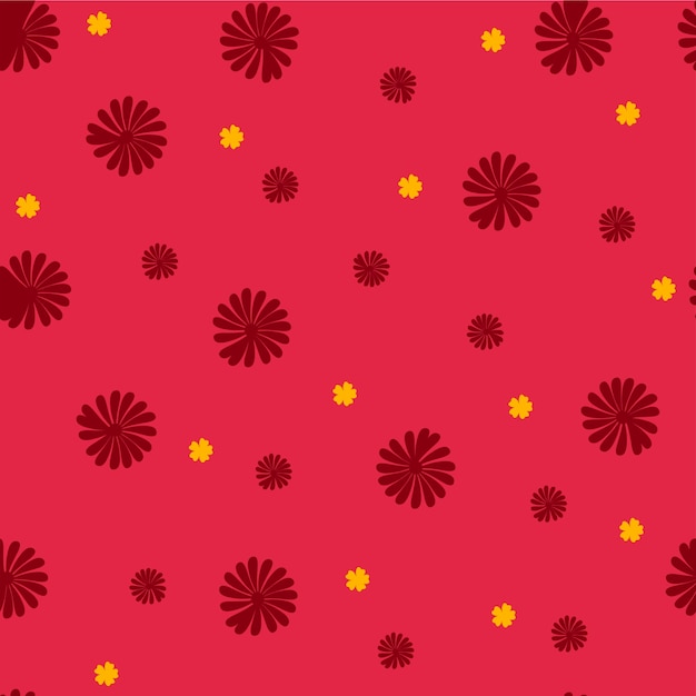 Patrón floral transparente de moda en vector