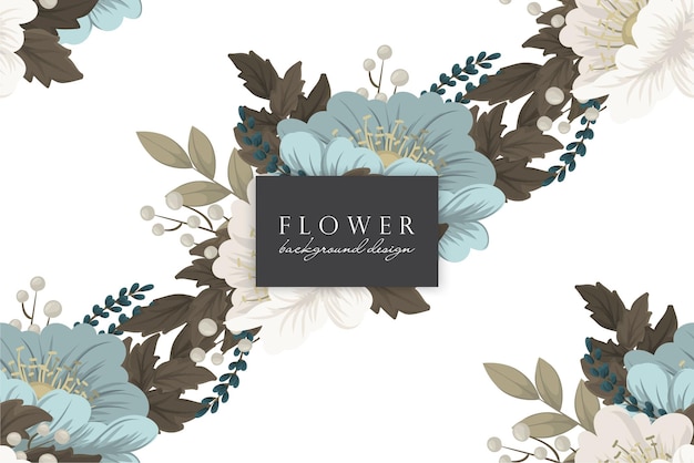 Patrón floral transparente en vector. Plantilla de fondo de pantalla