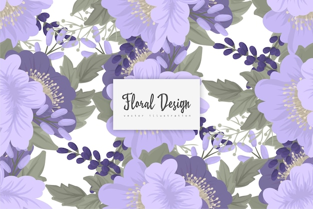Patrón floral transparente en vector. Plantilla de fondo de pantalla